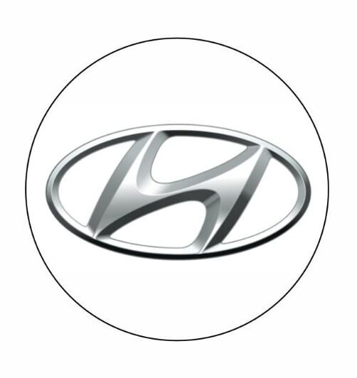 Naklejki Emblematy HYUNDAI komplet 4szt