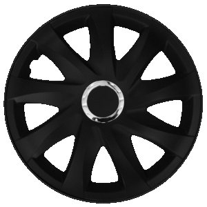 Kołpaki samochodowe DRIFT czarny-mat 16 cali- komplet 4szt