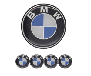 Emblematy BMW Dekielki 55mm 60mm 4 szt Przyklejane, 3D Aluminiowe 6 Projekt bez nazwy 26