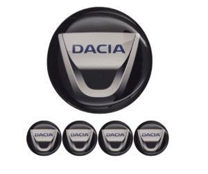 Emblematy DACIA Dekielki 55mm 60mm 4 szt Przyklejane, 3D Aluminiowe 6 Projekt bez nazwy 31