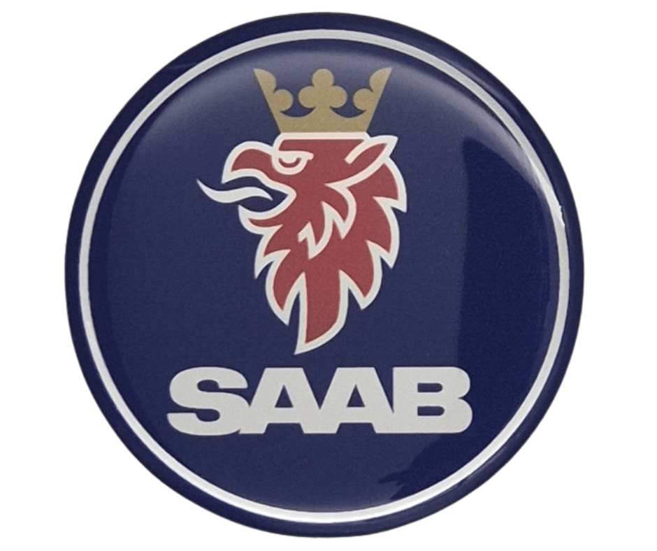 Emblematy SAAB Dekielki 55mm 60mm 4 szt Przyklejane, 3D Aluminiowe 3 Emblematy SAAB Dekielki 55mm 60mm 4 szt Przyklejane, 3D Aluminiowe - obrazek 3