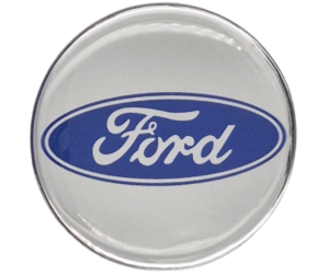 Emblematy FORD srebrny Dekielki 55mm 60mm 4 szt Przyklejane, 3D Aluminiowe 5 Projekt bez nazwy 80