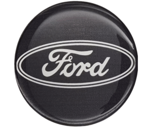 Emblematy FORD czarny Dekielki 55mm 60mm 4 szt Przyklejane, 3D Aluminiowe 5 Projekt bez nazwy 81