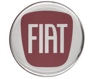 Emblematy FIAT nowy model Dekielki 55mm 60mm 4 szt Przyklejane, 3D Aluminiowe 5 Projekt bez nazwy 83