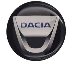 Emblematy DACIA Dekielki 55mm 60mm 4 szt Przyklejane, 3D Aluminiowe 5 Projekt bez nazwy 84