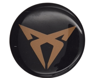 Emblematy CUPRA Dekielki 55mm 60mm 4 szt Przyklejane, 3D Aluminiowe 5 Projekt bez nazwy 85