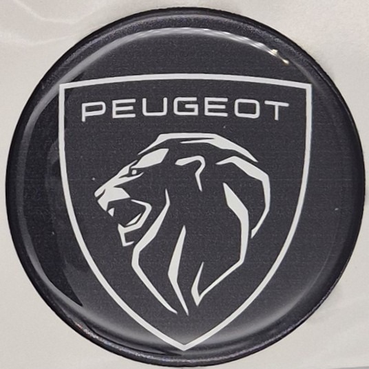 Emblematy PEUGEOT nowy model Dekielki 55mm 60mm 4 szt Przyklejane, 3D Aluminiowe 4 Emblematy PEUGEOT nowy model Dekielki 55mm 60mm 4 szt Przyklejane, 3D Aluminiowe - obrazek 4