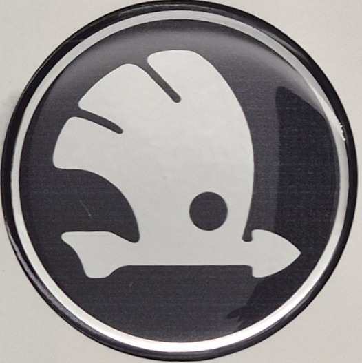 Emblematy SKODA nowy model Dekielki 55mm 60mm 4 szt Przyklejane, 3D Aluminiowe 4 Emblematy SKODA nowy model Dekielki 55mm 60mm 4 szt Przyklejane, 3D Aluminiowe - obrazek 4