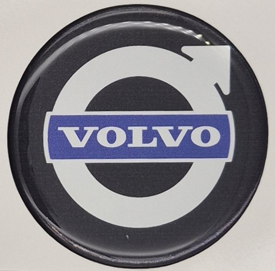 Emblematy VOLVO nowy model Dekielki 55mm 60mm 4 szt Przyklejane, 3D Aluminiowe 4 Emblematy VOLVO nowy model Dekielki 55mm 60mm 4 szt Przyklejane, 3D Aluminiowe - obrazek 4